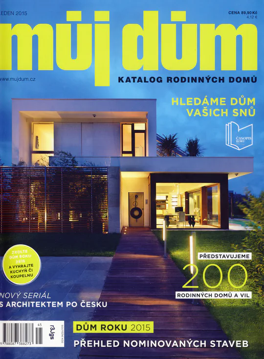 Obálka časopisu Můj Dům z ledna 2015.